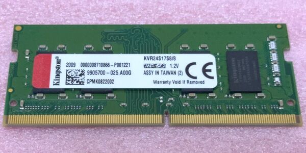Kingston KVR24S17S8/8★PC4-19200/DDR4-2400 260Pin SO-DIMM 8GB