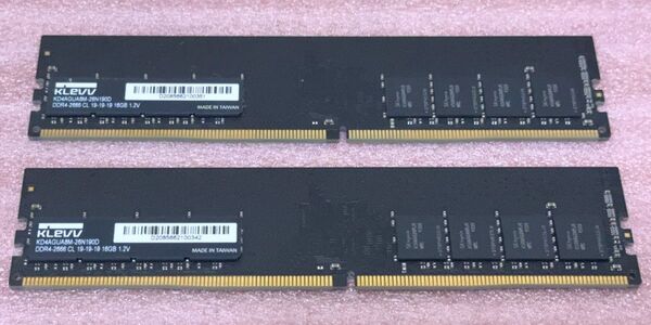 KLEVV KD4AGUA8M-26N190D◆PC4-21300/DDR4-2666 DDR4 UDIMM 32GB@16GB