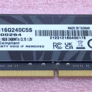 Patriot PVS416G240C5S◆PC4-19200/DDR4-2400 260Pin SO-DIMM 16GB