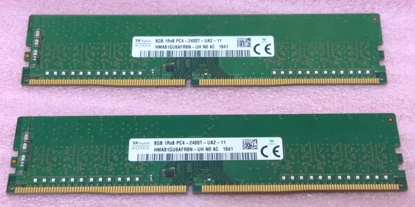 SK hynix HMA81GU6AFR8N-UH 2枚■PC4-19200/DDR4-2400 UDIMM 16GB@8GB