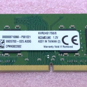Kingston KVR24S17S8/8★PC4-19200/DDR4-2400 260Pin SO-DIMM 8GB