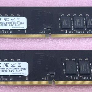 WINTEN WT-LD2400-16GB 2枚★PC4-19200/DDR4-2400 UDIMM 32GB@16GB