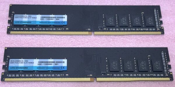 CFD W4U2666CS-16G■PC4-21300/DDR4-2666 288Pin UDIMM 32GB@16GB