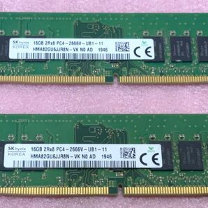 SK hynix HMA82GU6JJR8N-VK 2枚★PC4-21300/DDR4-2666 UDIMM 32GB@16GB