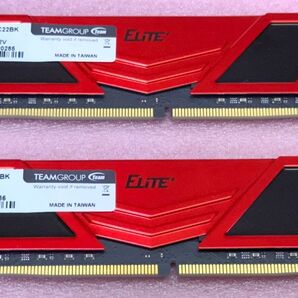 Team TPRD432G3200HC22BK 2枚■PC4-25600/DDR4-3200 UDIMM 64GB@32GB