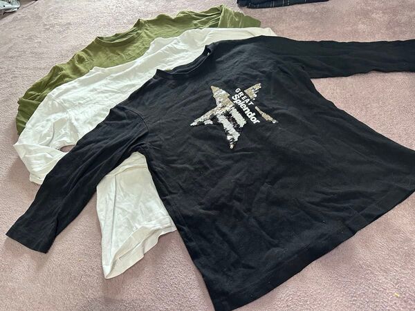 とっておきの3枚セット バラ売り不可 長袖Tシャツ 150cm The SHOP TK かなりカッコいい