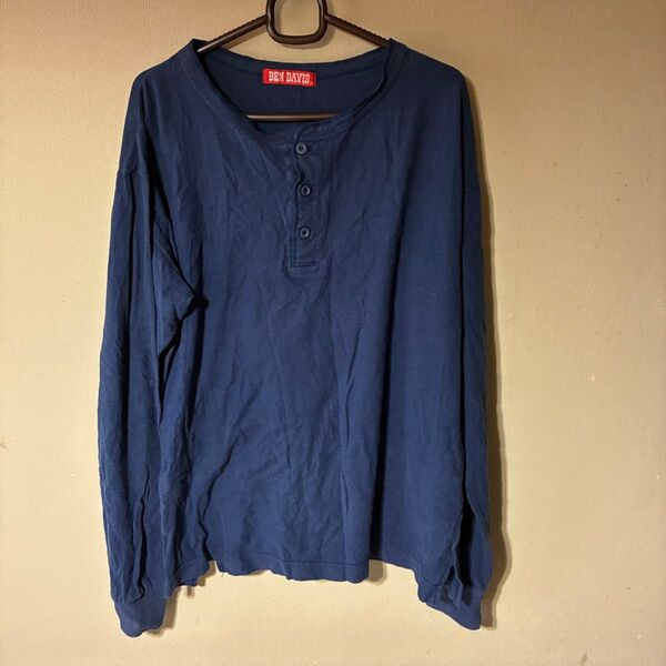 古着 ビンテージ BEN DAVIS ネイビー 長袖Tシャツ L