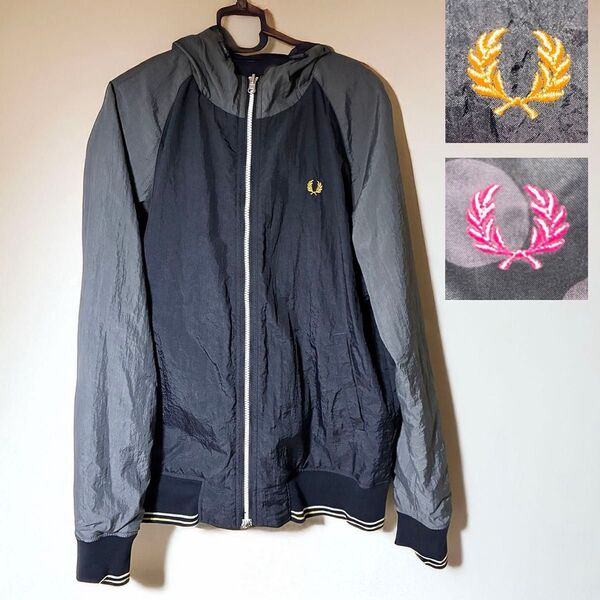 Fred Perryリバーシブルフーデッドジャケット サイズXL