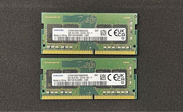 Samsung DDR4 8GB PC4-3200AA メモリ 2枚 ノートPC