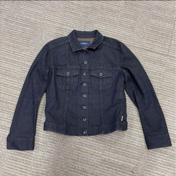 BURBERRY バーバリー デニムジャケット Gジャン FCA71-151 サイズ42 濃紺 インディゴ アウター レディース