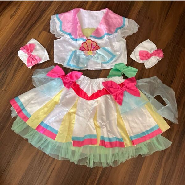 変身プリチューム プリチューム キュアサマー プリキュア コスプレ コスプレ衣装 子供服 衣装 ドレス