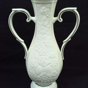 Noritake ノリタケ 花瓶 陶磁器 薔薇 青磁 グリーン シルバー
