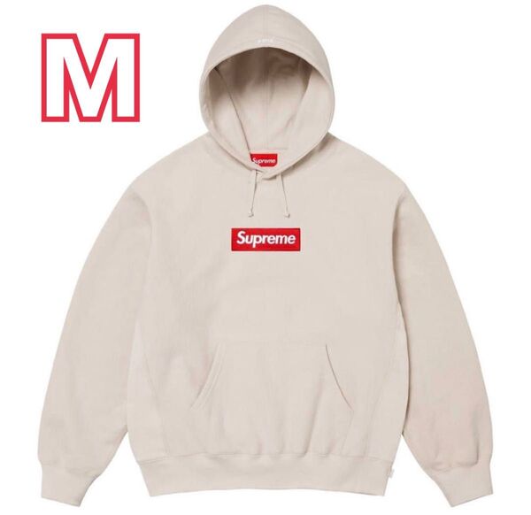 Supreme BoxLogo Hooded Sweatshirt stone M