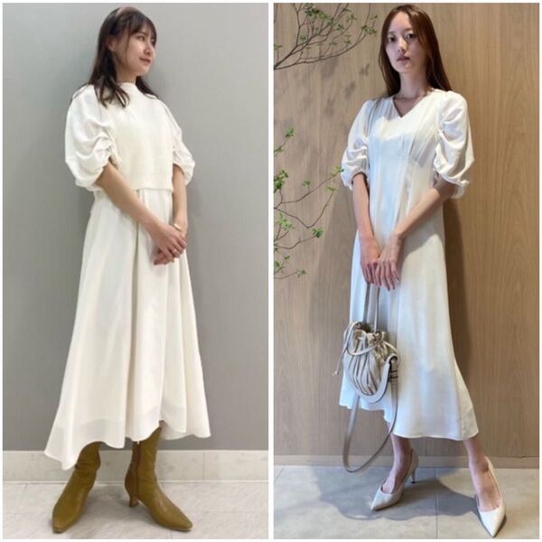 【美品】CELFORD セルフォード ニットベストレイヤードワンピース