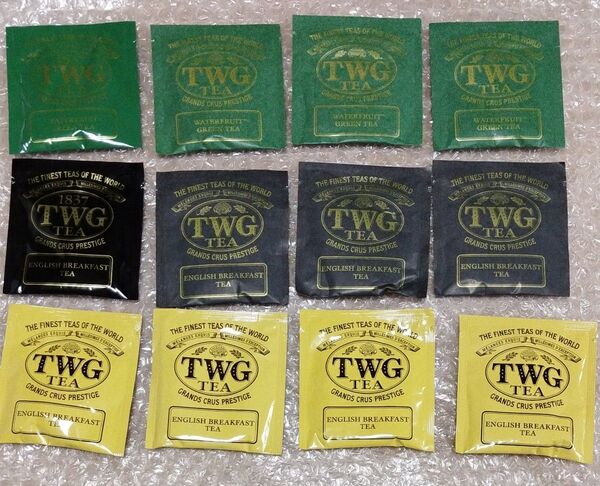 TWG 紅茶 ティーバッグ Waterfruit/English Breakfast まとめ売り