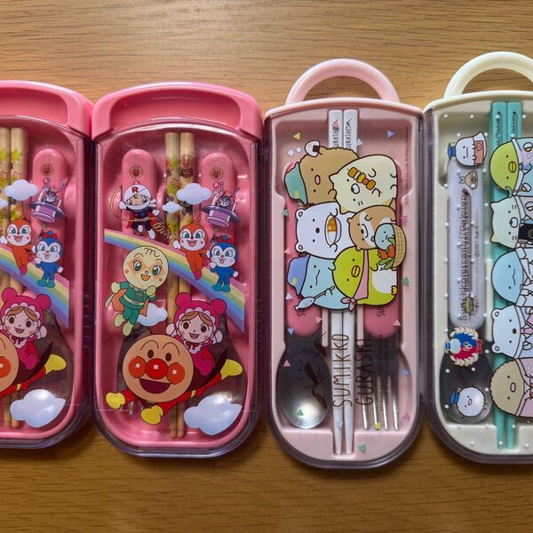 子供用カラトリースライドセット アンパンマン すみっコぐらし 中古品