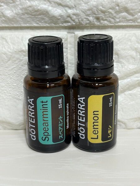 doTERRA ドテラSpearmint スペアミント & レモンLemon 15ml 2本セット