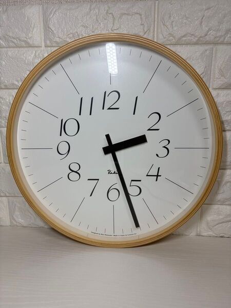Lemnos レムノス RIKI CLOCK(リキ クロック)細字 サイズ大 壁掛け時計