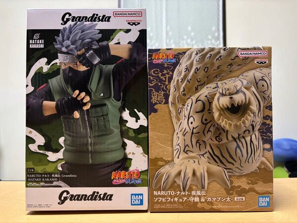 NARUTO ナルト疾風伝 フィギュア Grandista はたけカカシ / SOFVIMATES 守鶴 フィギュア2点セット