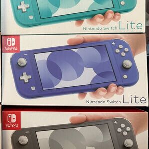 新品 Nintendo Switch Lite ターコイズ ブルー グレー 3台セット