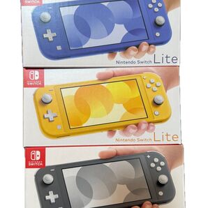 新品 Nintendo Switch Lite ブルー イエロー グレー 3台セット