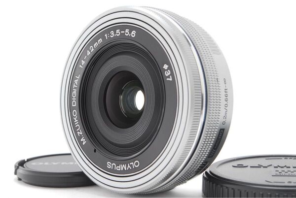 ★極美品★オリンパス 標準レンズ 14-42mm EZ★超小型軽量電動ズームレンズ!