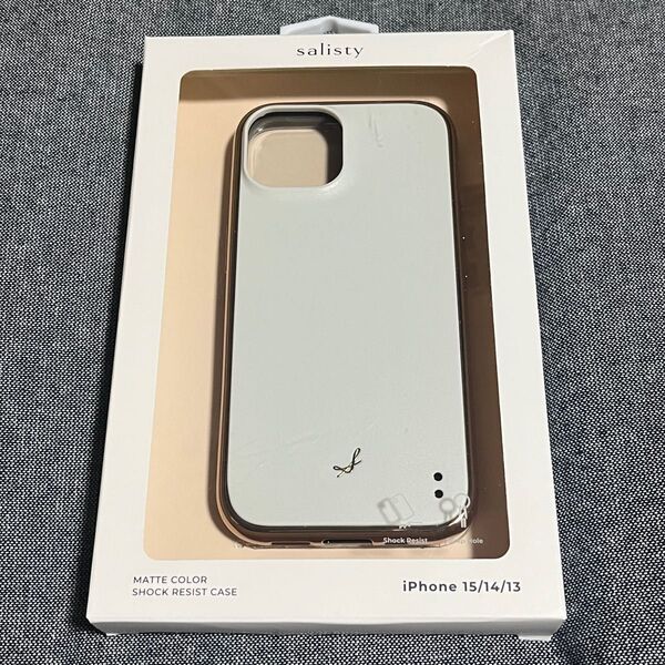 salisty iPhone 15/14/13 スマホケース オフホワイト サリスティ 白