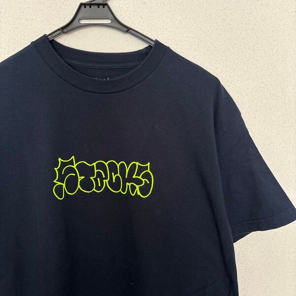 stacks book store XL ネイビー 紺Tシャツ プリントTシャツ 半袖Tシャツ 古着