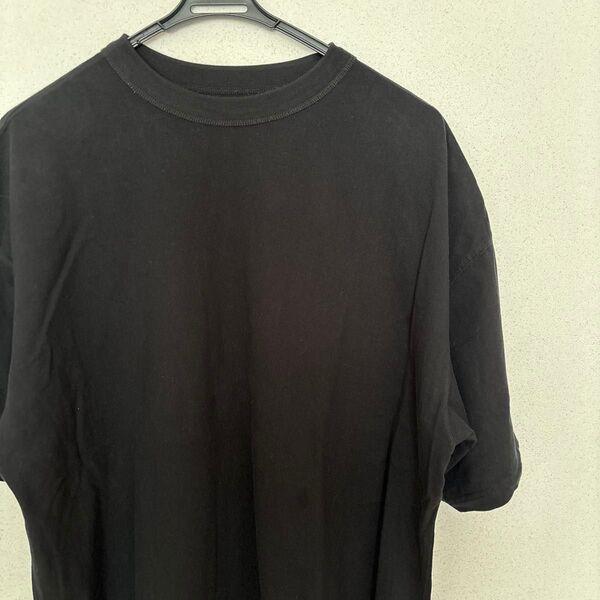 カウラム ファミマ cahlumn XXL 半袖 Tシャツ 無地 黒 クルーネック シンプル カットソー 半袖Tシャツ ブラック