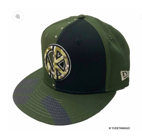 キン肉マン NEW ERA ニューエラ キャップ 9FIFTY KINマークモザイク カモ・ソルジャー(リーフグリーン×ブラック)