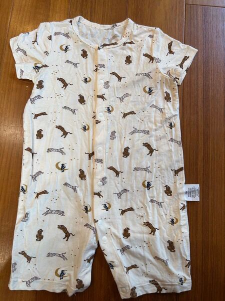 動物柄 コットンロンパース 80 韓国子供服