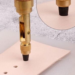 スクリューポンチ レザーパンチ 穴あけ工具 6サイズセット レザークラフト工具
