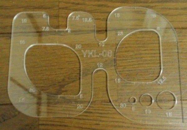 アクリル型 R定規 レザークラフト
