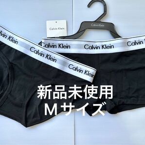 新品未使用 カルバンクライン ショーツ 2枚セット calvinklein 下着 ボーイショーツ ショーツ レディース ブラック
