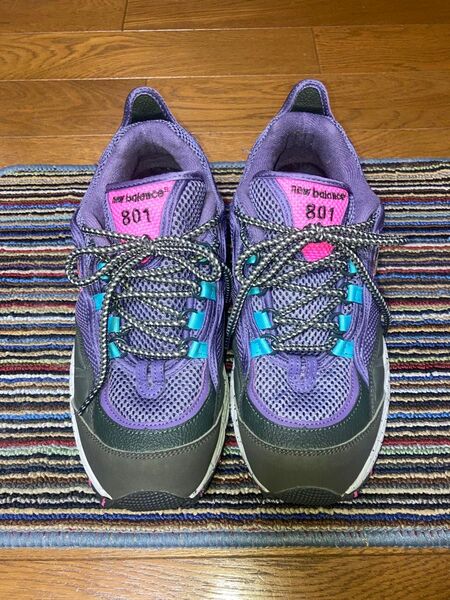 NEW BALANCE ML 801 GLD ニューバランス トレラン スニーカー メンズ 27.5cm パープル/紫 シューズ