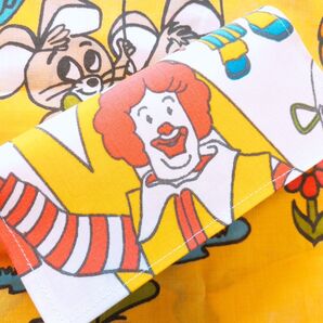 マクドナルド長財布 ハンドメイド財布ポーチ ビンテージシーツリメイクポーチ