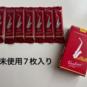 【未使用】バンドーレン赤箱リード アルトサックス 2 1/2 Vandoren JAVA