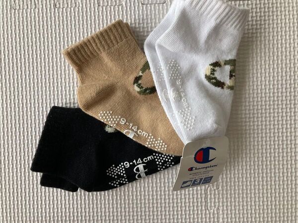 9-14cm チャンピオン キッズ靴下 3足組 9cm 10cm 11cm 12cm 13cm 14cm CF