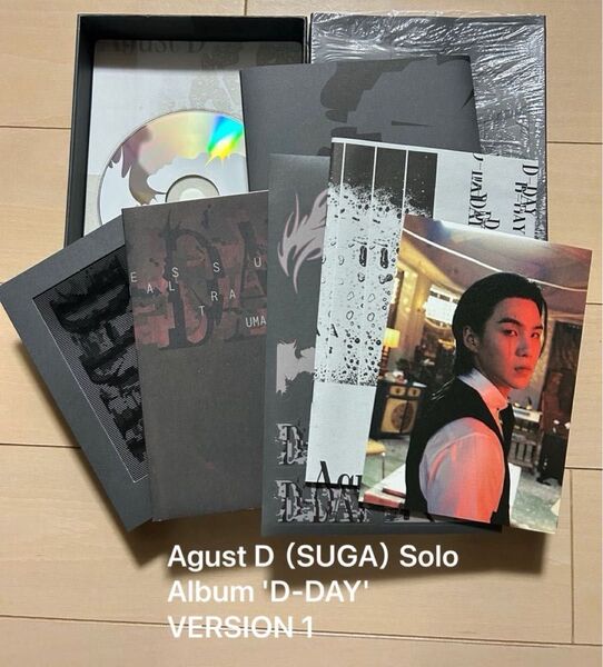 Agust D(SUGA)Solo Album 'D-DAY' VERSION1 BTS SUGA ユンギ トレカなし CD未再生
