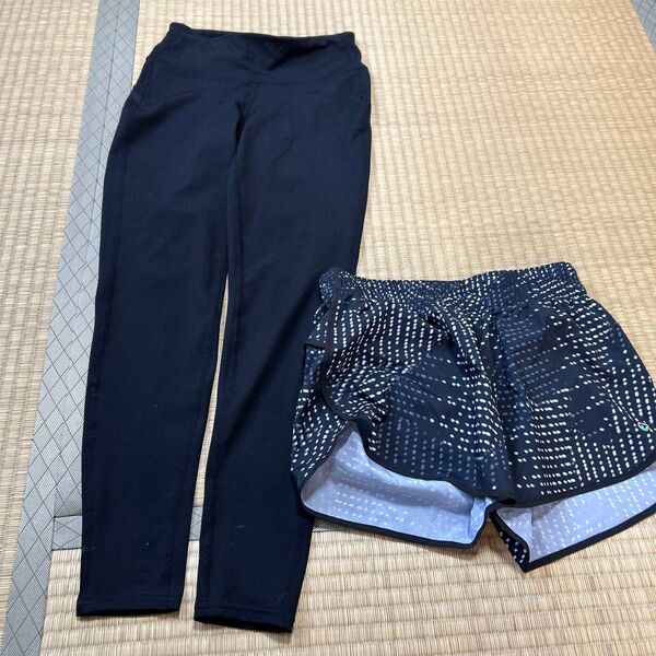 GapFit 黒 レギンス XXS ショートパンツ付き