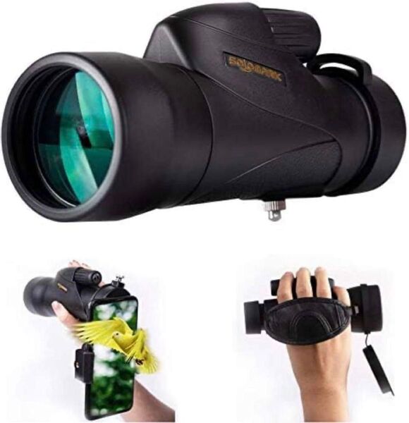 望遠鏡 単眼鏡 12 × 50高倍率 スマホ 望遠レンズ 双 単眼鏡 スマホ撮影 高倍率 ライブ