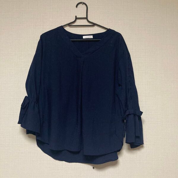 ブラウス ネイビー 紺色 11号 L
