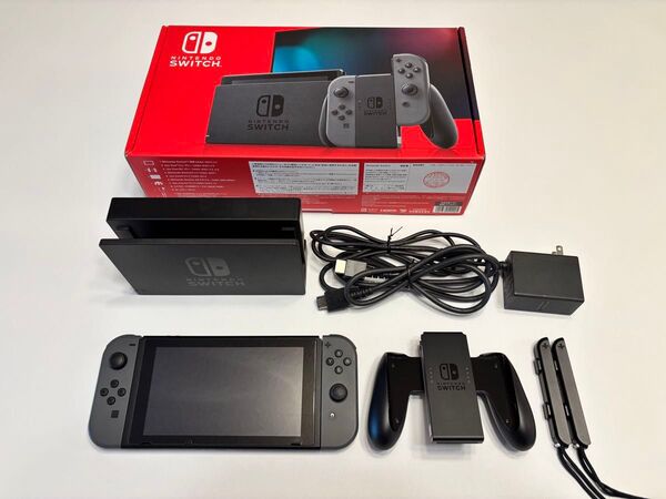 ニンテンドースイッチ Nintendo Switch グレー 任天堂 初期化済 新モデル バッテリー強化版