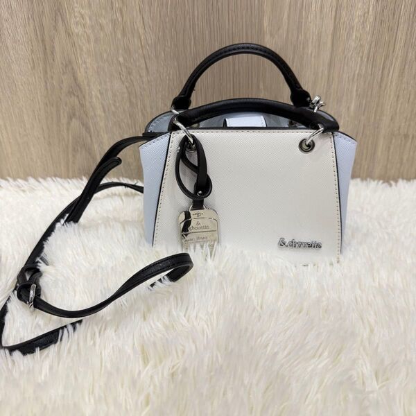 美品★ &Chouette アンドシュエット ミニショルダーバッグ 2way ハンドバッグ