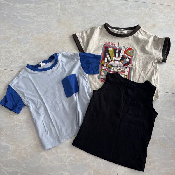 エイチアンドエム しまむら 西松屋 半袖 Tシャツ ノースリーブ 80 90 男の子