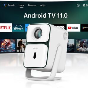 Wanbo T2 Ultra 2025新規 Android TV 11.0搭載 プロジェクター 天井 500ANSI 1080P