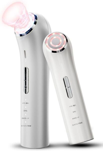 美顔器 EMS【正規品 1台多役】 美容器 目元ケア RF美顔器 イオン導入 ボディケア 温熱ケア 3色LED 4モード 3段階