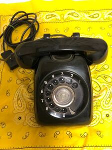 東芝製 黒電話600-A2号 A自動式電話機　日本電信電話株式会社 昭和レトロ
