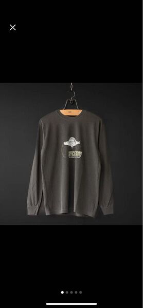 【modem design】 pigment UFO long sleeve tee