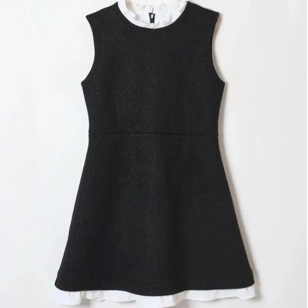 JILTU petit frill dress フリル ブラック ワンピース